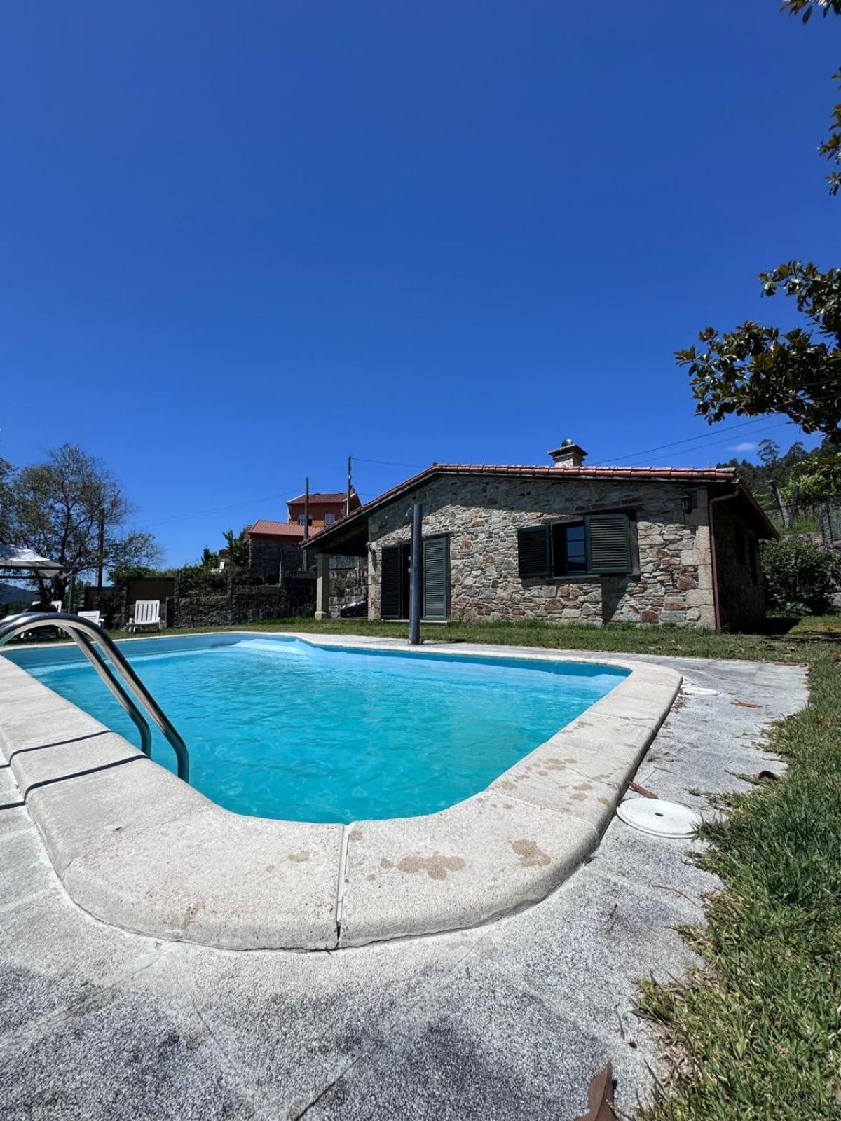 Casa 2 Habitaciones Con Piscina Y Cenador Al Aire Libre ปอนเตเบดรา ภายนอก รูปภาพ